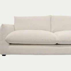 Canapé 4 Places*alinea Canapé 4 places convertible en tissu Raven - écru Blanc