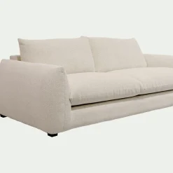 Canapé 4 Places*alinea Canapé 4 places convertible en tissu Raven - écru Blanc