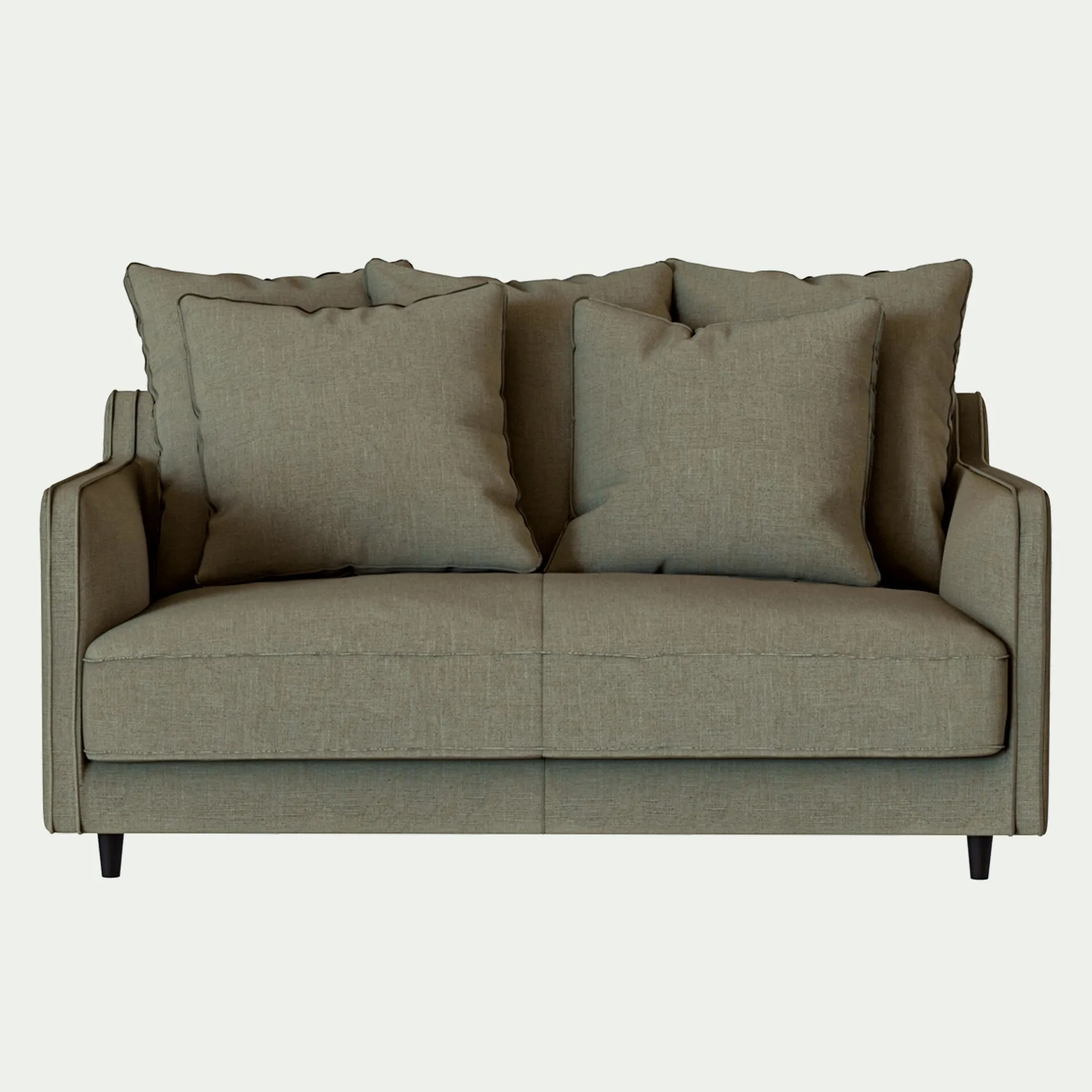 Canapé En Lin|Canapé En Tissu*alinea Canapé 2 places conible tissu mixte - cedre Vert