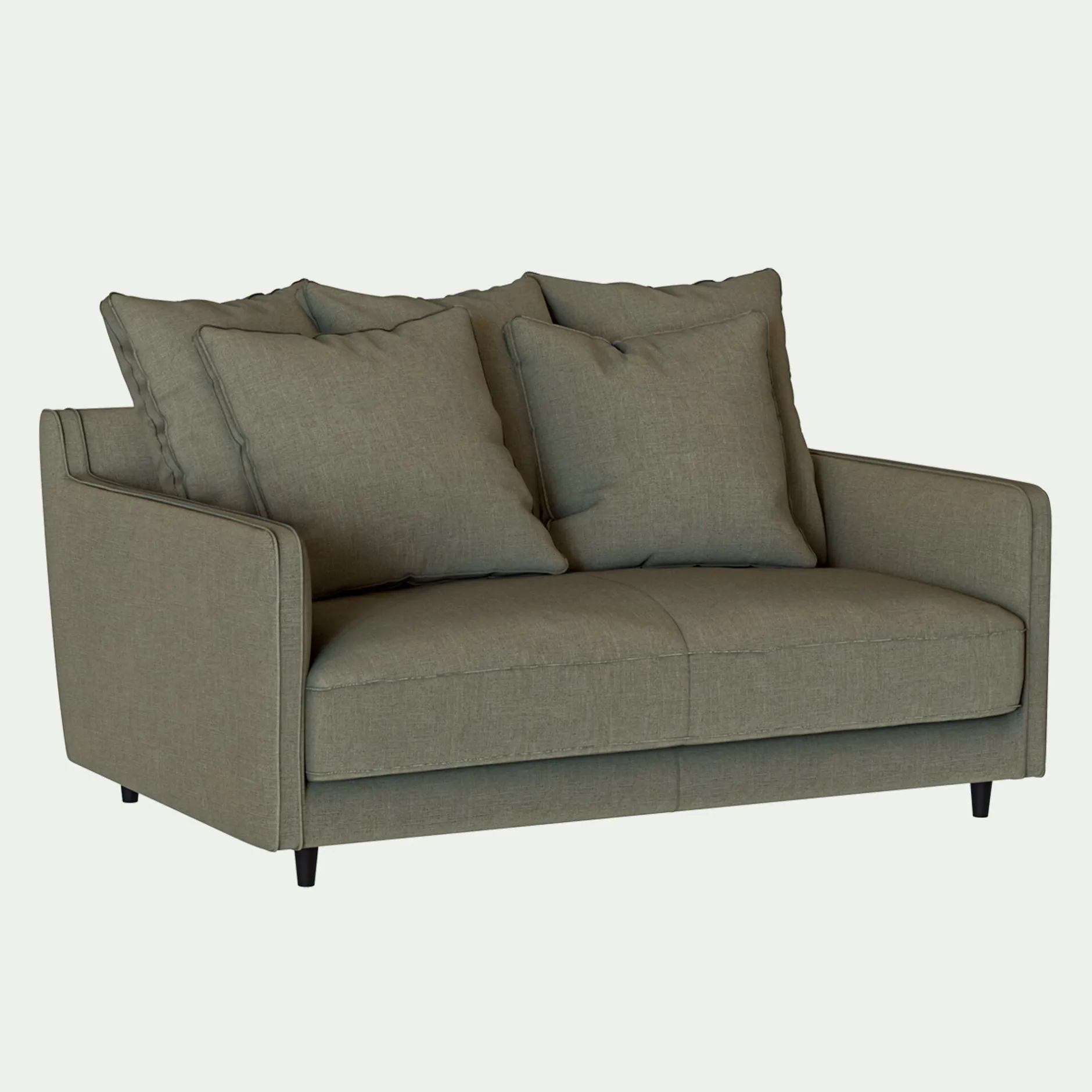 Canapé En Lin|Canapé En Tissu*alinea Canapé 2 places conible tissu mixte - cedre Vert