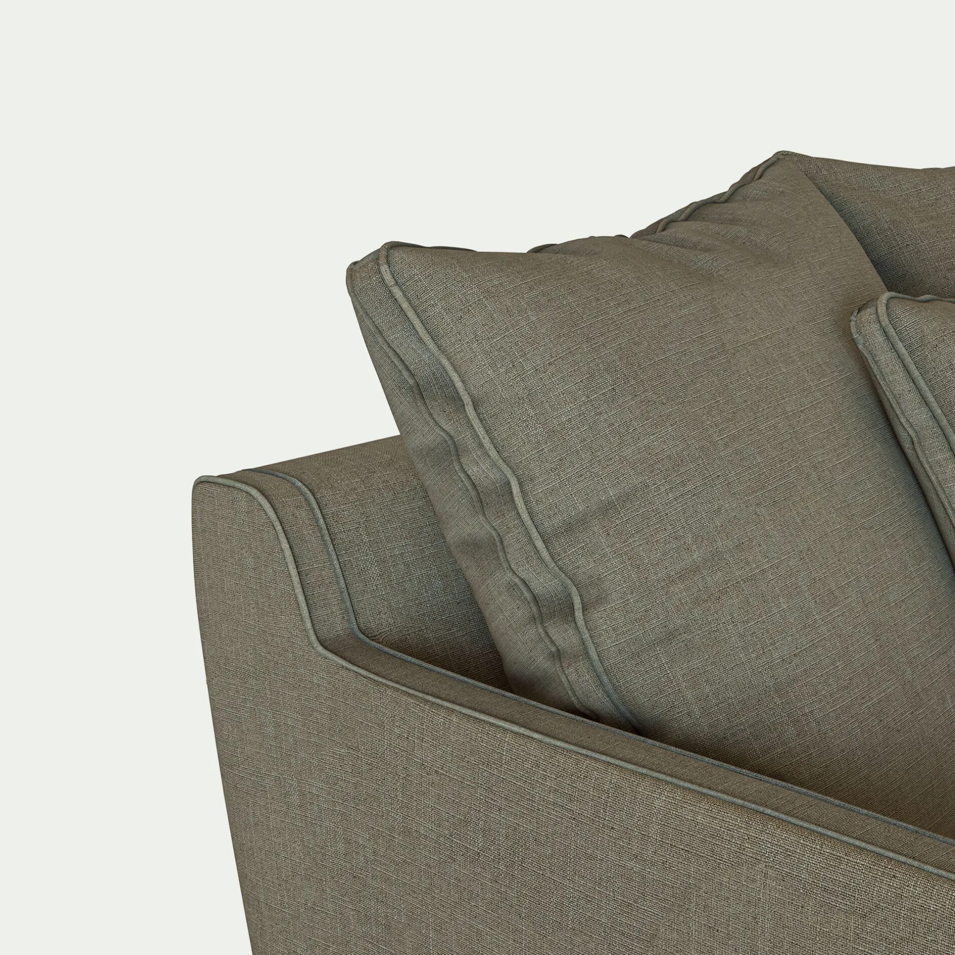 Canapé En Lin|Canapé En Tissu*alinea Canapé 2 places conible tissu mixte - cedre Vert