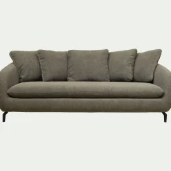 Canapé 4 Places*alinea Canapé 4 places conible en tissu doux - garrigue Vert