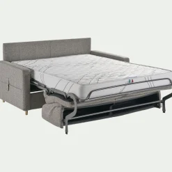 Canapé 4 Places*alinea Canapé 4 places convertible en tissu matelas densité 35kg/m3 - Gris
