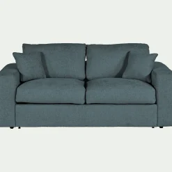 Canapé En Velours|Canapé 3 Places*alinea Canapé 3 places convertible en tissu chenille benjo - calaluna Bleu