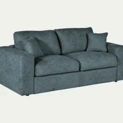 Canapé En Velours|Canapé 3 Places*alinea Canapé 3 places convertible en tissu chenille benjo - calaluna Bleu