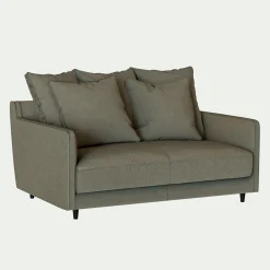 Canapé 2 Places*alinea Canapé 2 places conible matelas Bultex tissu mixte - cedre Vert