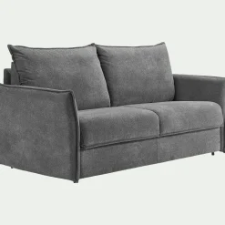 Canapé 4 Places|Canapé Convertible*alinea Canapé 4 places convertible en tissu avec matelas densité 35kg/m3 - restanque Gris