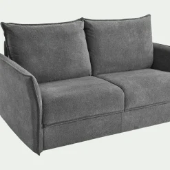 Canapé 4 Places|Canapé Convertible*alinea Canapé 4 places convertible en tissu avec matelas densité 35kg/m3 - restanque Gris