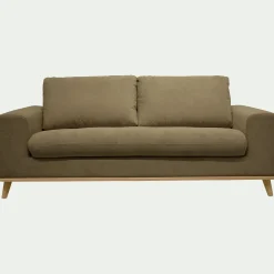 Canapé En Tissu|Canapé Convertible*alinea Canapé 3 places conible en tissu crown - cèdre Vert