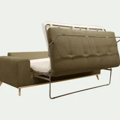 Canapé En Tissu|Canapé Convertible*alinea Canapé 3 places conible en tissu crown - cèdre Vert