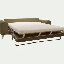 Canapé En Tissu|Canapé Convertible*alinea Canapé 3 places conible en tissu crown - cèdre Vert