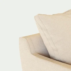 Canapé En Tissu|Canapé 3 Places*alinea Canapé 3 places convertible en tissu - roucas Beige