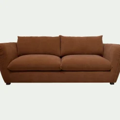 Canapé 4 Places*alinea Canapé 4 places convertible en tissu Nature - brun rustrel Marron