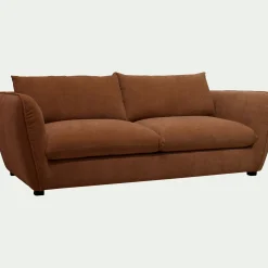 Canapé 4 Places*alinea Canapé 4 places convertible en tissu Nature - brun rustrel Marron