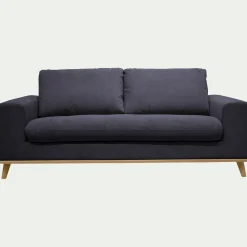 Canapé 3 Places*alinea Canapé 3 places convertible en tissu Crown - calabrun Bleu