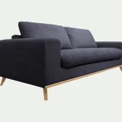 Canapé 3 Places*alinea Canapé 3 places convertible en tissu Crown - calabrun Bleu