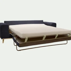 Canapé 3 Places*alinea Canapé 3 places convertible en tissu Crown - calabrun Bleu