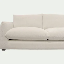 Canapé 3 Places|Canapé En Tissu*alinea Canapé 3 places convertible en tissu Raven - écru Blanc