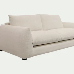 Canapé 3 Places|Canapé En Tissu*alinea Canapé 3 places convertible en tissu Raven - écru Blanc