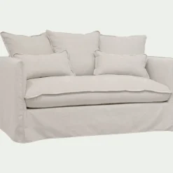 Canapé 2 Places*alinea Canapé 2 places convertible en tissu wind - alpilles Beige