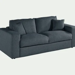 Canapé En Tissu|Canapé 3 Places*alinea Canapé 3 places convertible bouclette dasco - Bleu