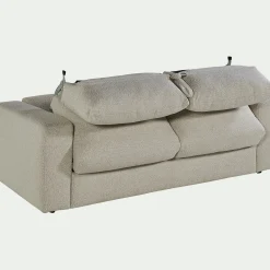 Canapé 3 Places|Canapé Convertible*alinea Canapé 3 places convertible bouclette dasco - écru Blanc