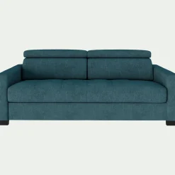 Canapé En Tissu|Canapé 3 Places*alinea Canapé 3 places convertible en tissu monclar avec accoudoirs 15cm - niolon Bleu