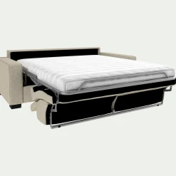 Canapé 3 Places|Canapé Convertible*alinea Canapé 3 places convertible en pop avec accoudoirs 20cm - Beige