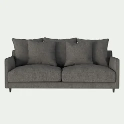 Canapé En Tissu|Canapé Convertible*alinea Canapé 3 places convertible en tissu - restanque Gris