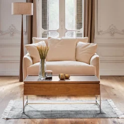 Canapé 2 Places|Petit Canapé*alinea Canapé 2 places convertible en tissu - roucas Beige