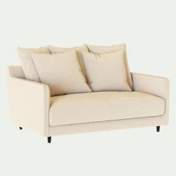Canapé 2 Places|Petit Canapé*alinea Canapé 2 places convertible en tissu - roucas Beige