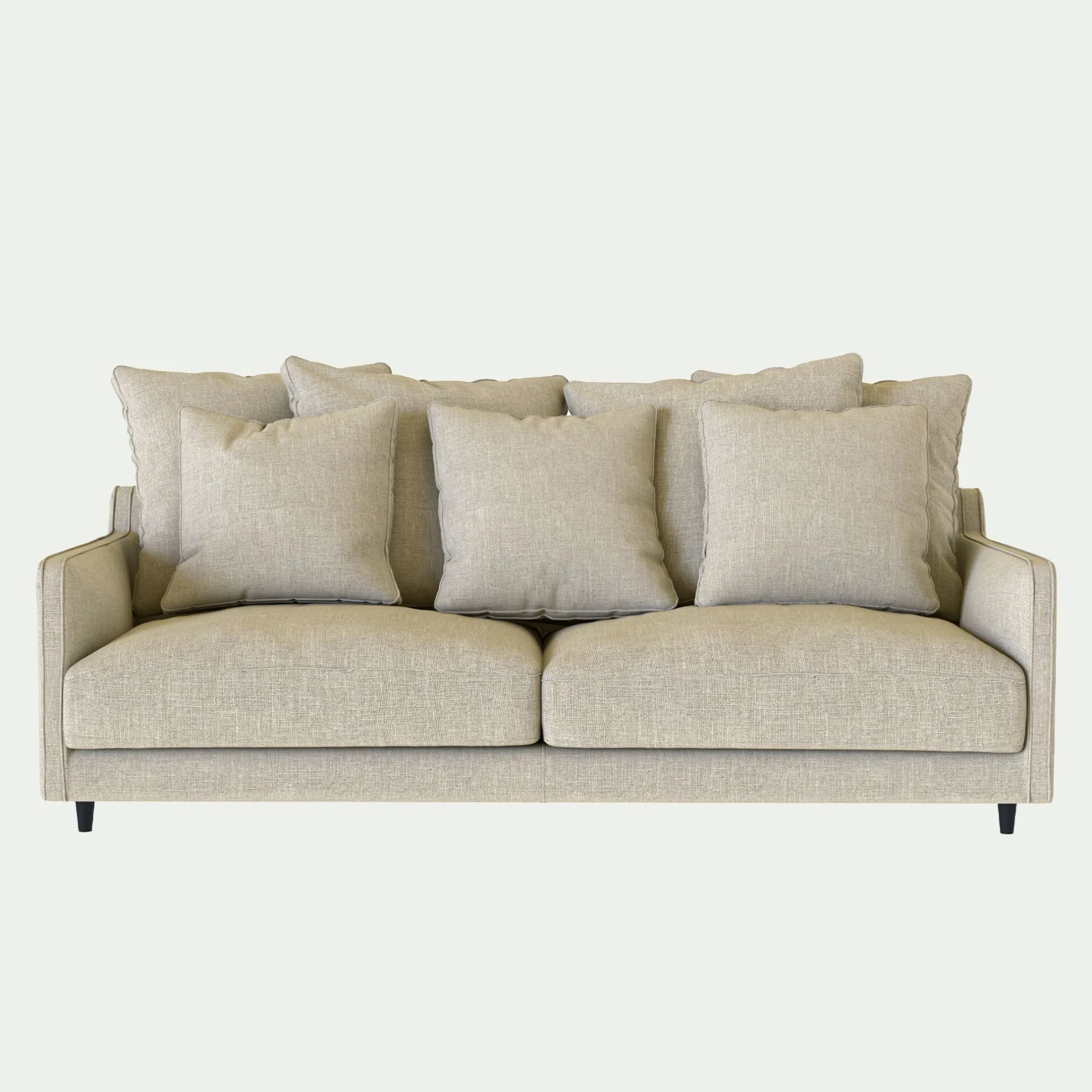 Canapé 4 Places*alinea Canapé 4 places convertible en tissu mixte - alpilles Beige