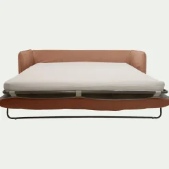 Canapé 3 Places*alinea Canapé 3 places convertible en tissu wind - terracotta Marron