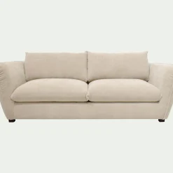 Canapé 4 Places*alinea Canapé 4 places convertible en tissu Nature - écru Blanc