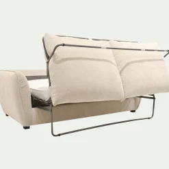 Canapé 4 Places*alinea Canapé 4 places convertible en tissu Nature - écru Blanc