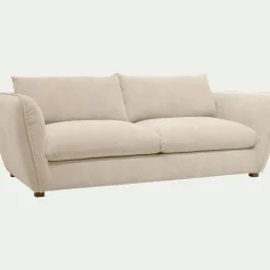 Canapé 4 Places*alinea Canapé 4 places convertible en tissu Nature - écru Blanc