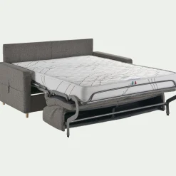 Canapé 4 Places|Canapé Convertible*alinea Canapé 4 places convertible en tissu matelas densité 35kg/m3 - anthracite Gris