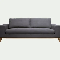 Canapé 4 Places*alinea Canapé 4 places convertible en tissu Cosmo - Gris anthracite