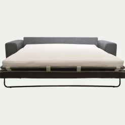 Canapé 4 Places*alinea Canapé 4 places convertible en tissu Cosmo - Gris anthracite