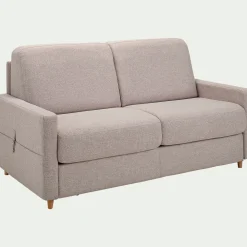 Canapé 3 Places*alinea Canapé 3 places convertible en tissu matelas densité 35kg/m3 - borie Gris