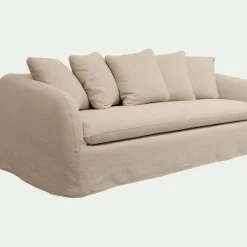Canapé 4 Places*alinea Canapé 4 places convertible en lin - Beige alpilles