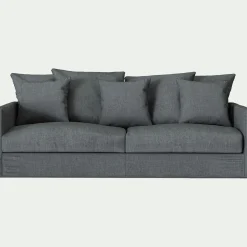 Canapé 4 Places*alinea Canapé 4 places convertible en tissu - Gris ardoise