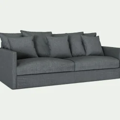 Canapé 4 Places*alinea Canapé 4 places convertible en tissu - Gris ardoise