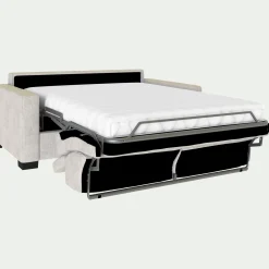 Canapé 2 Places|Canapé Convertible*alinea Canapé 2 places convertible en tissu monclar avec accoudoirs 15cm - roucas Beige