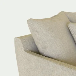 Canapé 2 Places*alinea Canapé 2 places convertible matelas Bultex tissu mixte - alpilles Beige