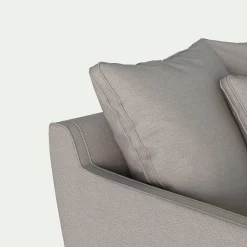 Canapé En Tissu|Canapé 2 Places*alinea Canapé 2 places convertible en tissu - borie Gris