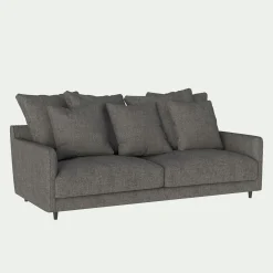 Canapé En Tissu|Canapé 4 Places*alinea Canapé 4 places convertible matelas bultex en tissu joint - restanque Gris