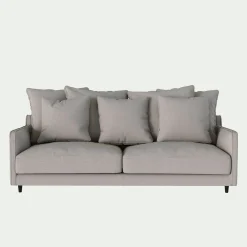 Canapé En Tissu|Canapé 4 Places*alinea Canapé 4 places convertible matelas Bultex tissu joint - borie Gris