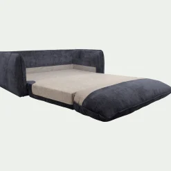 Canapé 3 Places*alinea Canapé 3 places convertible en tissu Eden - marine Bleu