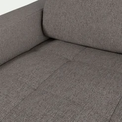 Canapé Convertible|Canapé Droit*alinea Canapé 3 places convertible avec matelas Bultex en pop avec accoudoirs 15cm - taupe Gris